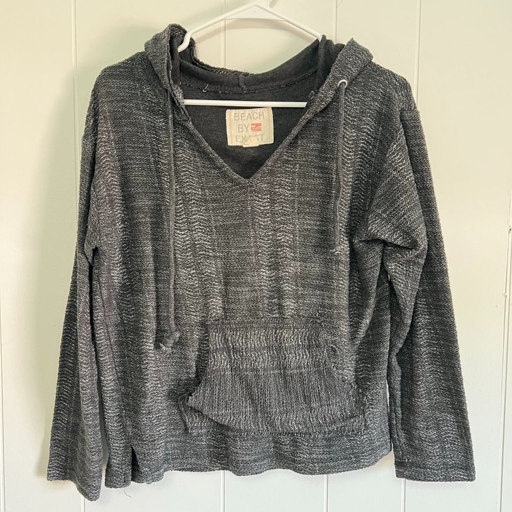 Beach By Exist Black & White Hoodie, Size Small